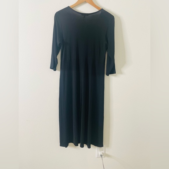 Eileen Fisher Silk Wrap Dress - Picture 6 of 6